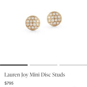 Dana Rebecca Lauren Joy mini disc studs